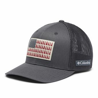 Men's Columbia FlexFit Mesh Tree Flag Fitted Cap