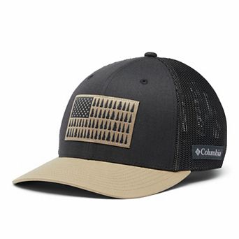 Men's Columbia FlexFit Mesh Tree Flag Fitted Cap