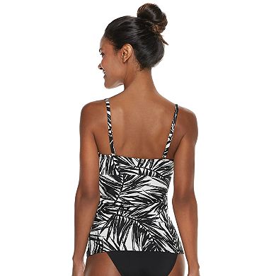 Women's Apt. 9® Palm Leaf Strappy Bandeaukini Top
