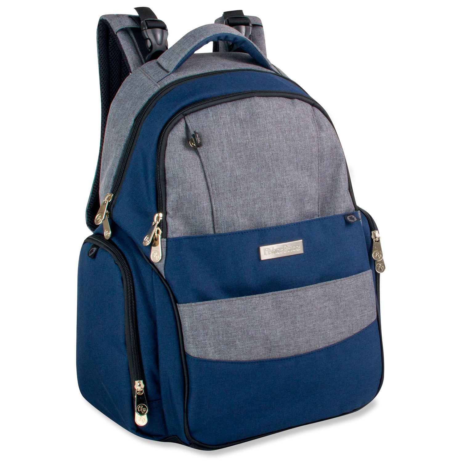 light blue diaper bag