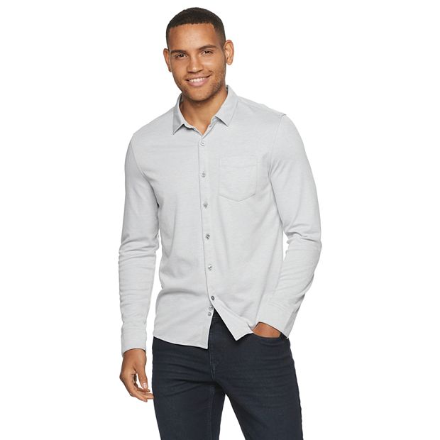 Kohls mens cheap black dress shirt