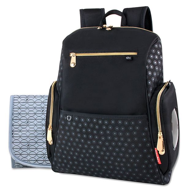 Black and gold diaper bag clearance backpack