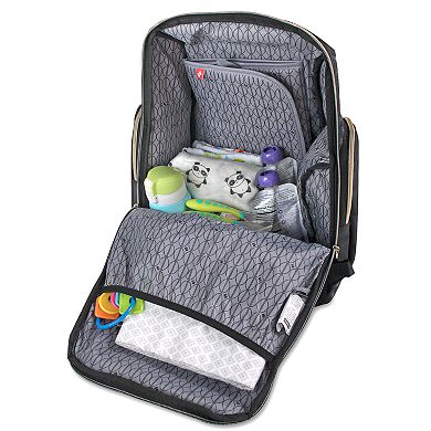 Fisher-Price Black Backpack Diaper Bag