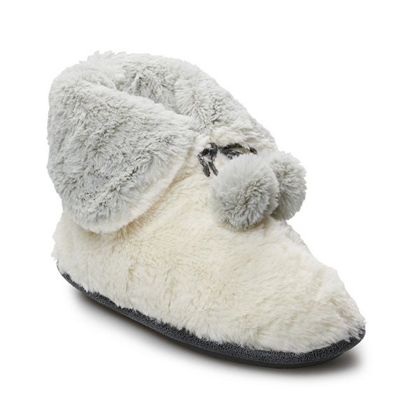 Women's Cuddl Duds Teddy Snuggle Up Bootie Slippers