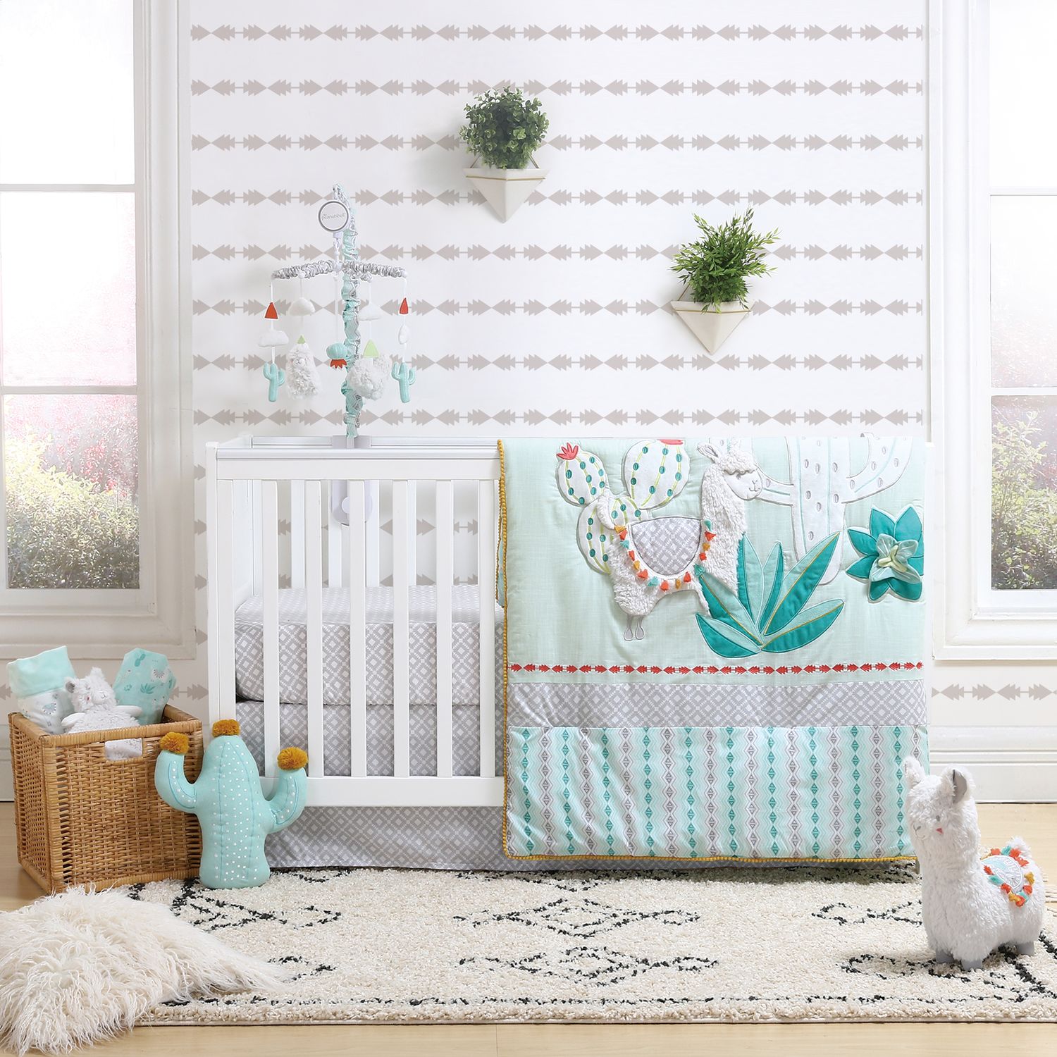 cactus crib bedding set