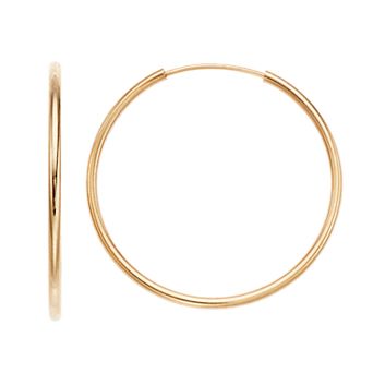 Taylor Grace 10k Gold Endless Hoop Earrings