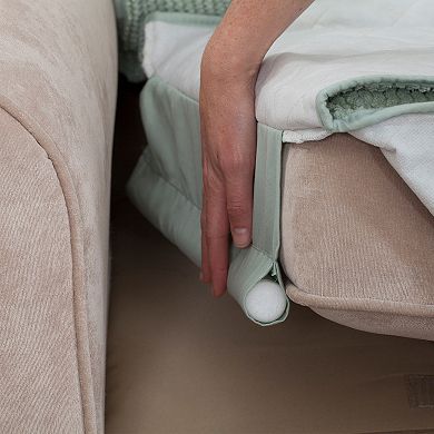 Jeffrey Home Ripple Plush Secure Fit Sofa Slipcover