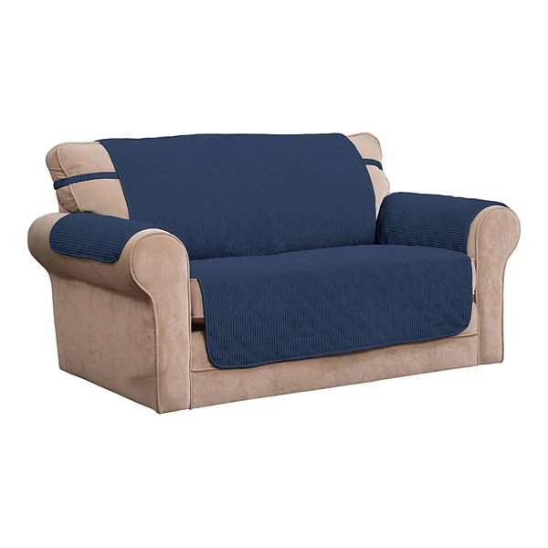 Jeffrey Home Ripple Plush Secure Fit Sofa Slipcover