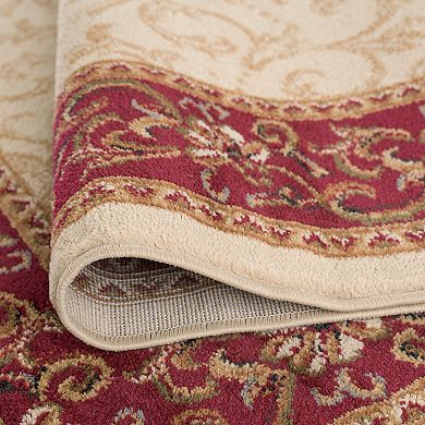 KHL Rugs Westminster Transitional Oriental Black Rectangle Area Rug, 9' x 12.6'