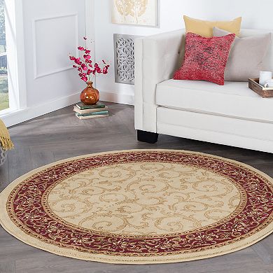 KHL Rugs Westminster Transitional Scroll Floral Rug 
