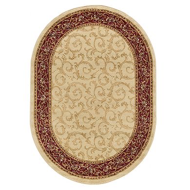 KHL Rugs Westminster Transitional Scroll Floral Rug 