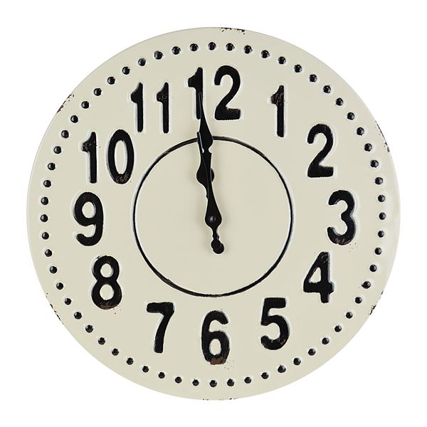 Belle Maison Farmhouse Wall Clock
