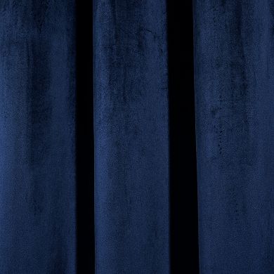 Lush Decor Prima Velvet Solid Room Darkening Window Curtains Set