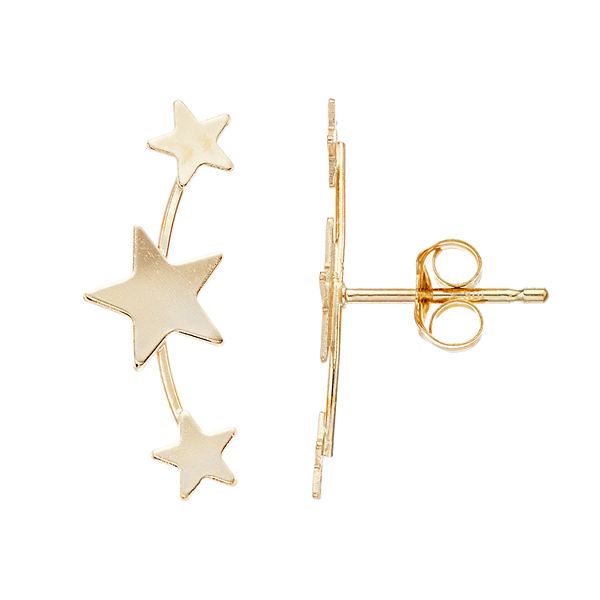 Taylor Grace 10k Star Climber Earrings