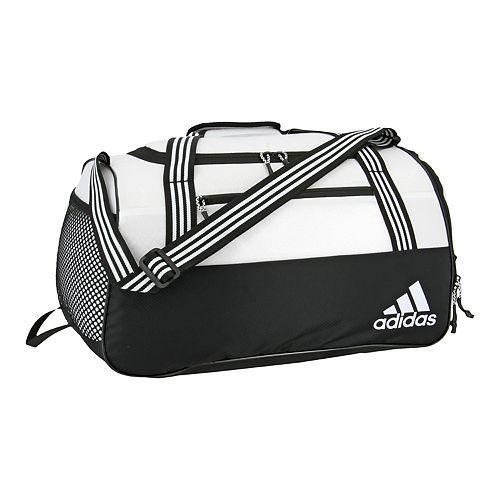 adidas duffle bag white