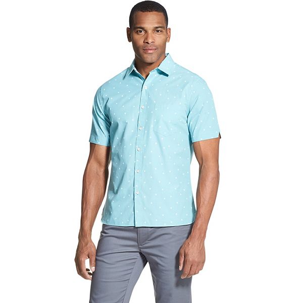 Men's Van Heusen Never Tuck Slim-Fit Easy-Care Printed Button-Down Shirt