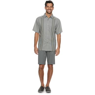 Men's Haggar Cool 18® Classic-Fit Microfiber Button-Down Shirt