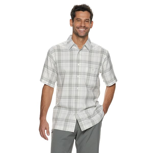 Men's Haggar® Cool 18® Classic-Fit Microfiber Button-Down Shirt