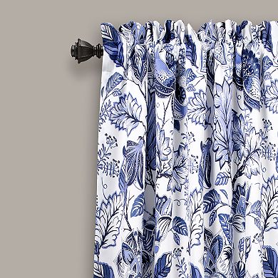 Lush Decor Cynthia Jacobean Room Darkening Window Curtain Set