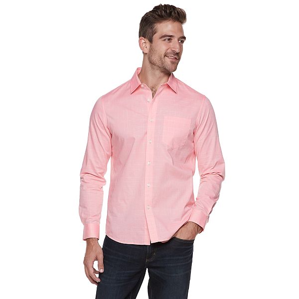 Men's Apt. 9® Textured Button-Down Shirt