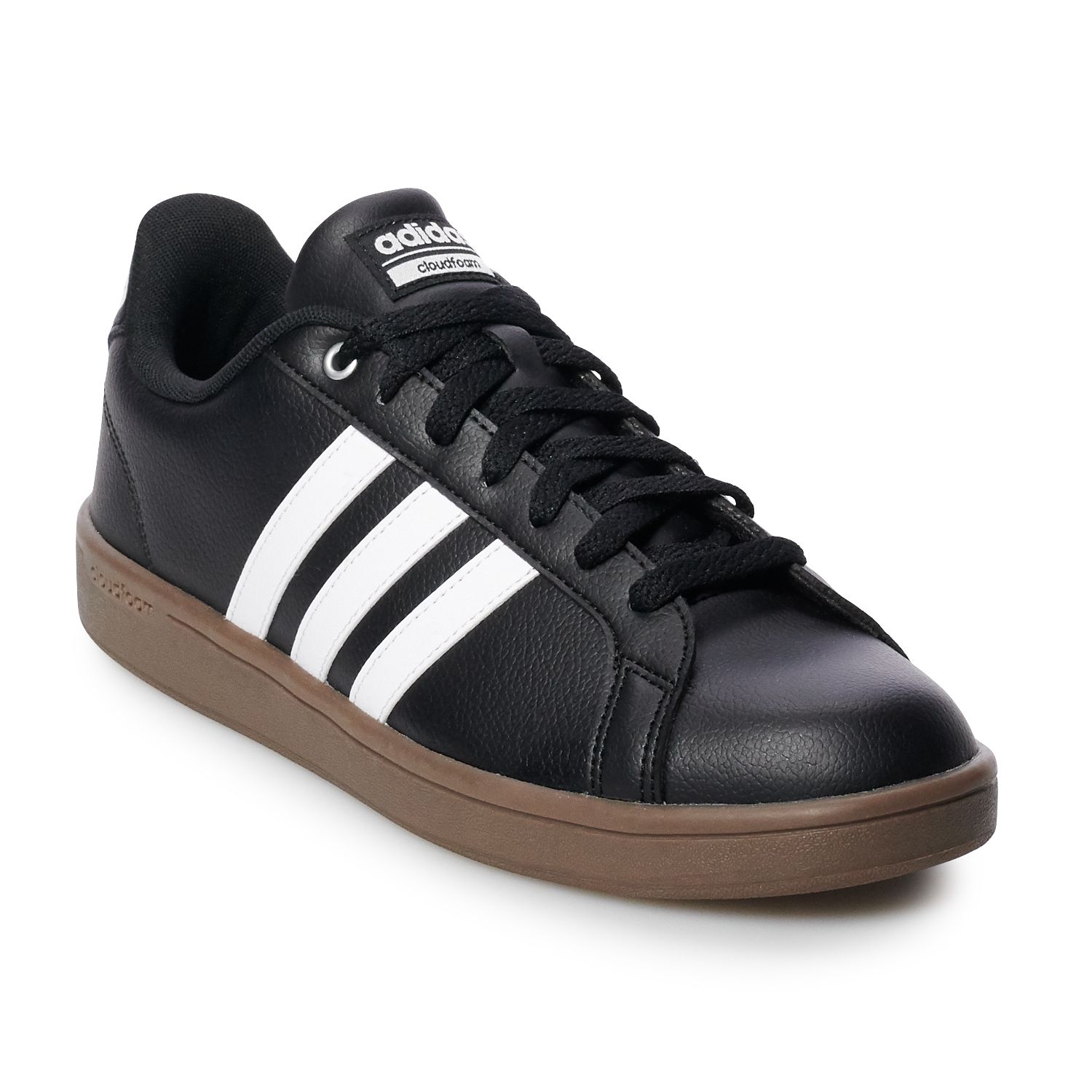 men's adidas cloudfoam advantage stripe retro sneakers