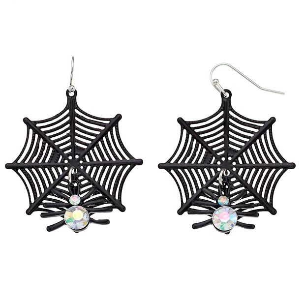 Swarovski spider web earrings new arrivals