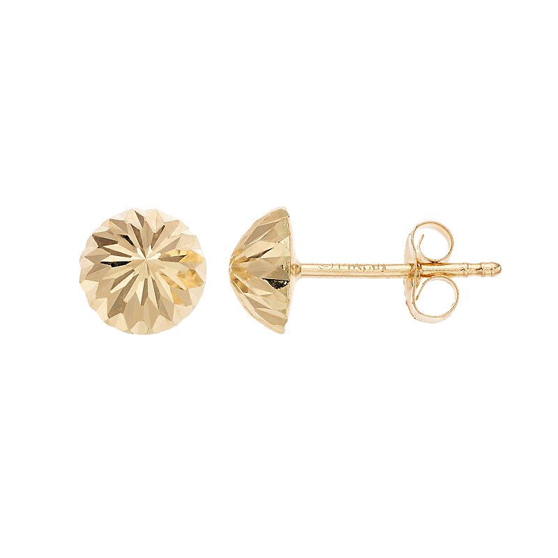 75813312 Forever 14K Dome Stud Earrings, Womens, Gold sku 75813312