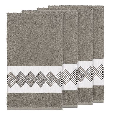 Linum Home Textiles Turkish Cotton Noah Embellished Bath Towel Set