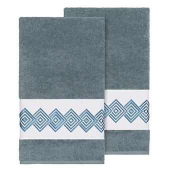 Linum Home Textiles Turkish Cotton Noah Embellished Bath Towel Set