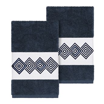 Linum Home Textiles Turkish Cotton Noah Embellished Hand Towel Set