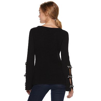 Women's ELLE™ Bow-Sleeve Sweater