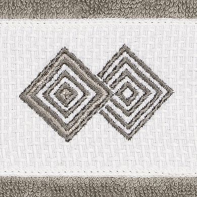 Linum Home Textiles Turkish Cotton Noah Embellished Washcloth Set