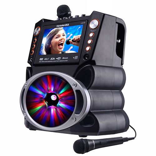 Karaoke USA GF846 Complete Bluetooth Karaoke System with LED Sync Lights