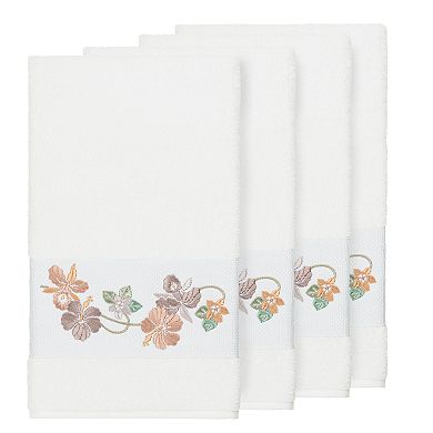 Linum Home Textiles Turkish Cotton Caroline Embellished Bath Towel Set