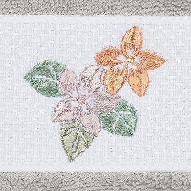 Linum Home Textiles Turkish Cotton Caroline Embellished Washcloth Set