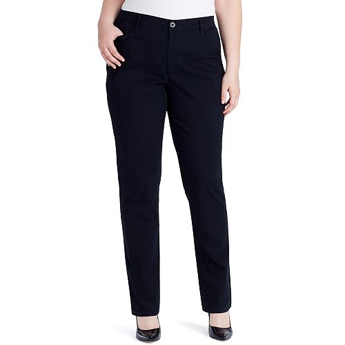 Plus Size Gloria Vanderbilt Amanda Classic Tapered Trouser Pants