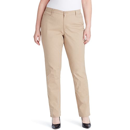 Plus Size Gloria Vanderbilt Amanda Classic Tapered Trouser Pants