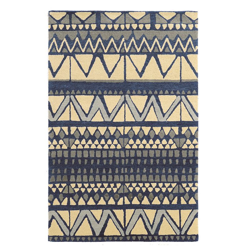 Linon Aspire Comp Rug, Beig/Green, 8X11 Ft