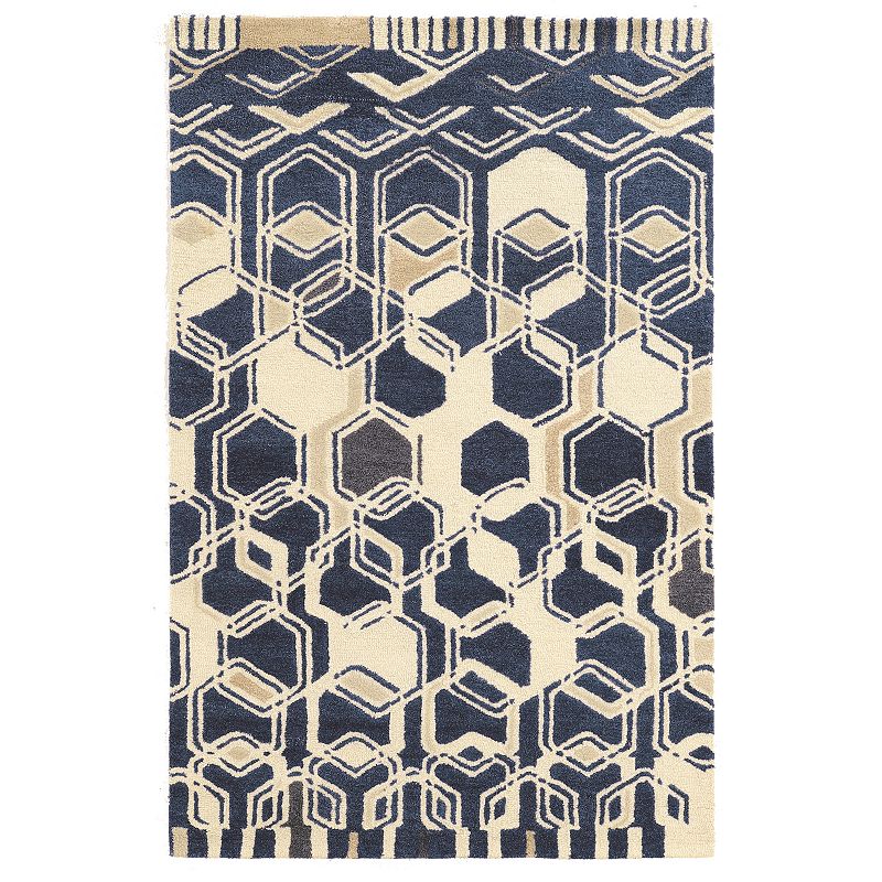 Linon Aspire Impose Rug, Beig/Green, 8X11 Ft