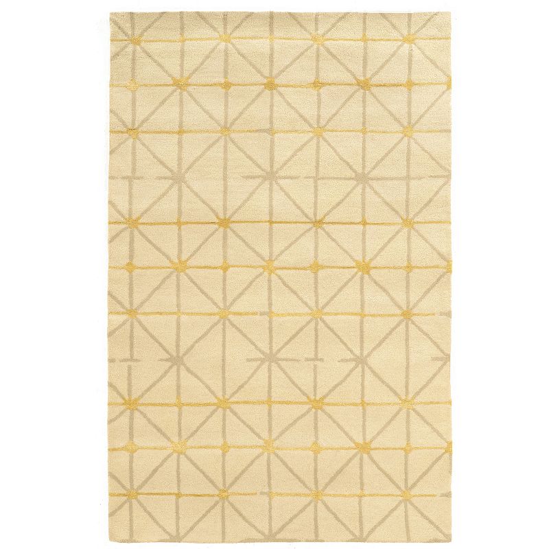 Linon Aspire Pane Rug, Beig/Green, 8X11 Ft