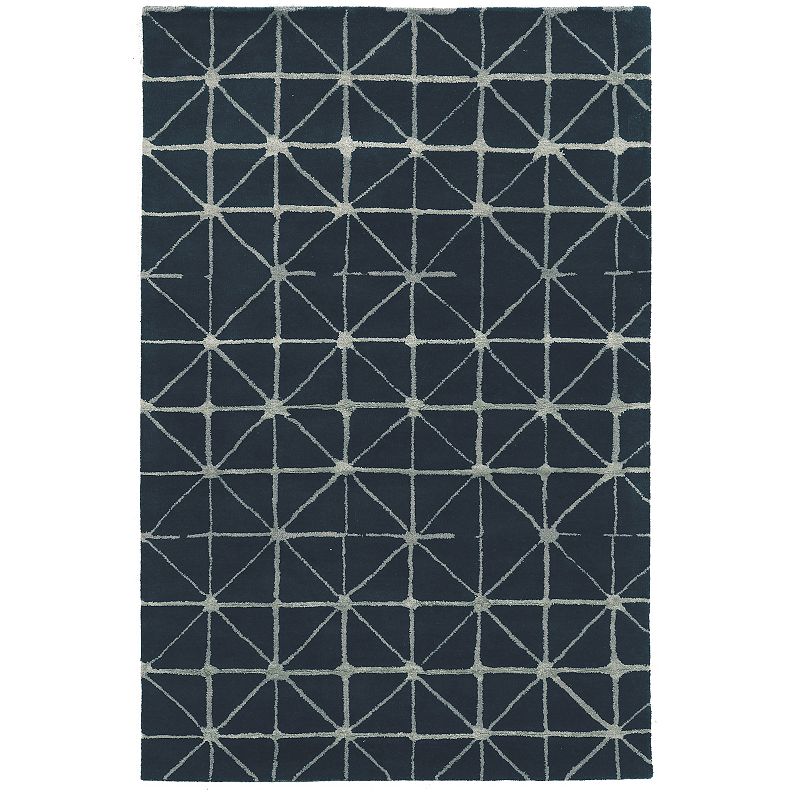 86248762 Linon Aspire Triangle Rug, Blue, 8X11 Ft sku 86248762