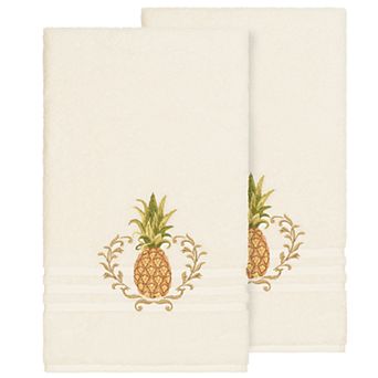 Linum Home Textiles Turkish Cotton Welcome Embellished Bath Towel Set