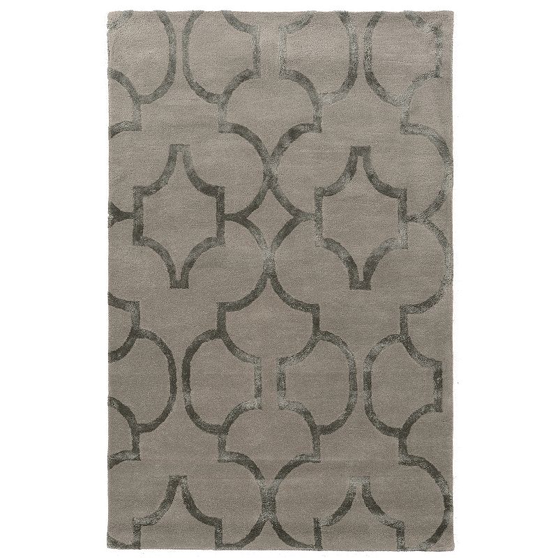 Linon Aspire Geo Rug, Grey, 8X11 Ft