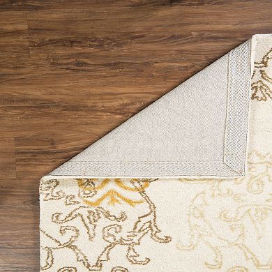 Linon Aspire Damask Print Rug