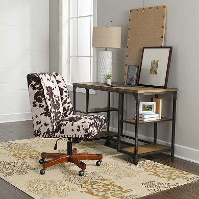 Linon Aspire Damask Print Rug