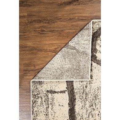 Linon Masters Dial Cream & Taupe Indoor Area Rug