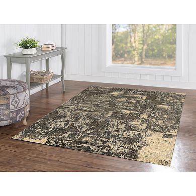 Linon Masters Barcelona Charcoal & Slate Indoor Area Rug