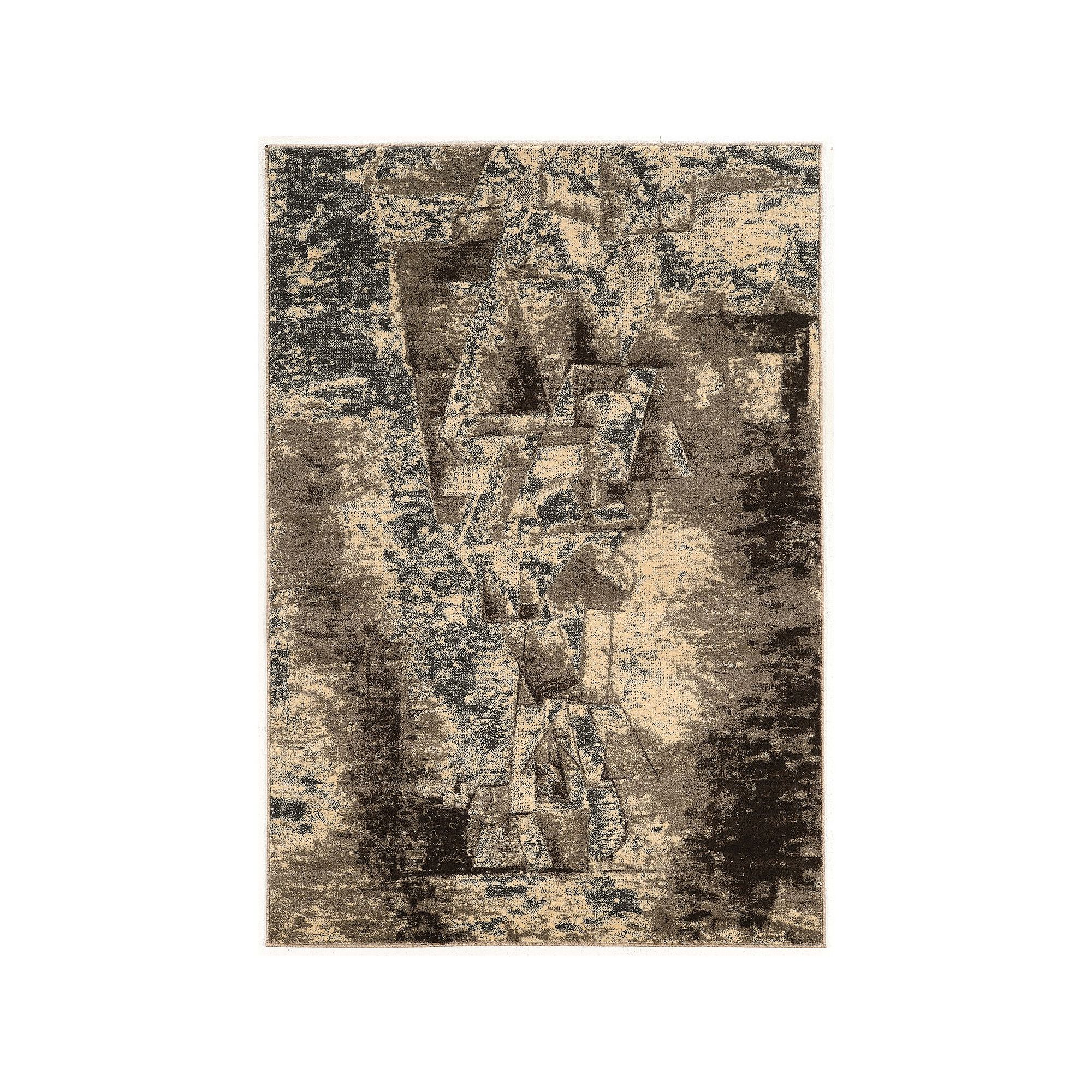 Linon Masters Man Grey & Taupe Indoor Area Rug, Gray Brown