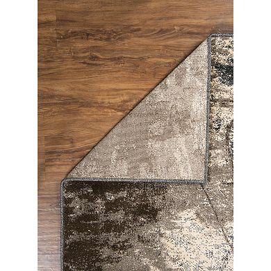 Linon Masters Man Grey & Taupe Indoor Area Rug