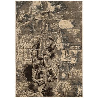 Linon Masters Woman Grey & Taupe Indoor Area Rug